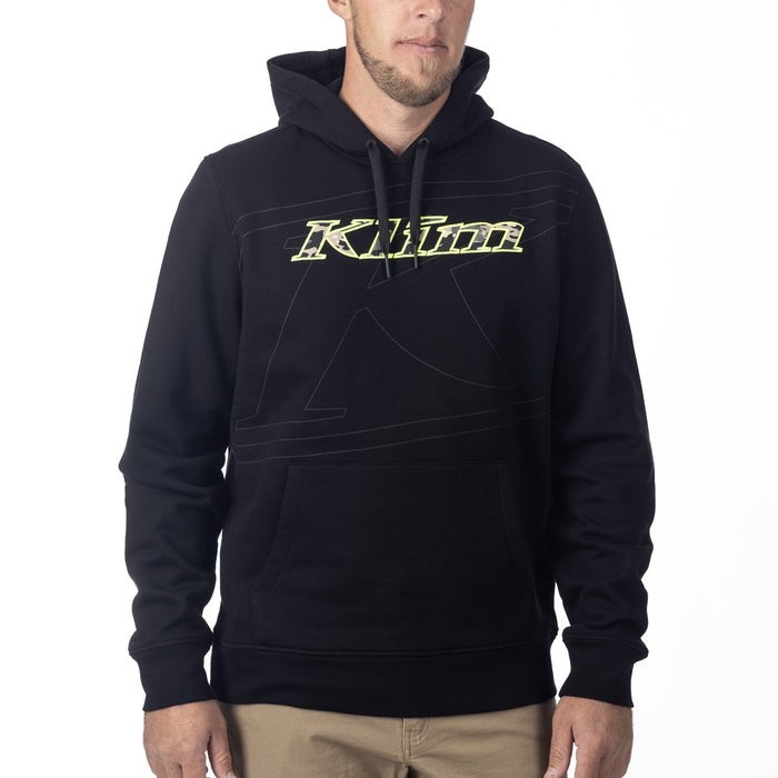 KLIM GLENS PEAK PULLOVER HOODIE 2025 in Black - Montana Tan Camo