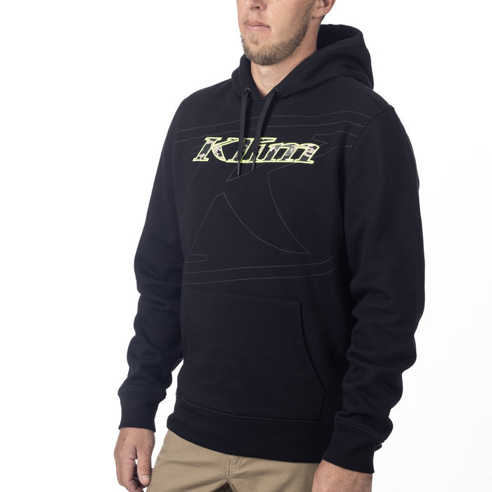 KLIM GLENS PEAK PULLOVER HOODIE 2025 in Black - Montana Tan Camo