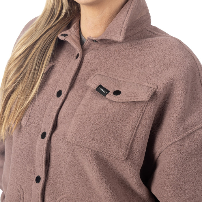 KLIM DARBY CANYON FLEECE SHIRT JACKET 2025 in Twilight Mauve