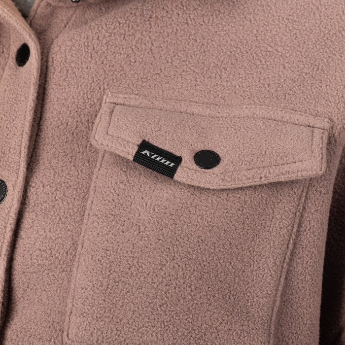 KLIM DARBY CANYON FLEECE SHIRT JACKET 2025 in Twilight Mauve