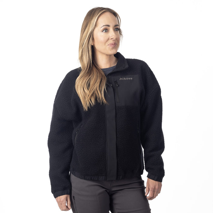 KLIM SIRA HIGH PILE FLEECE JACKET 2025 in Black