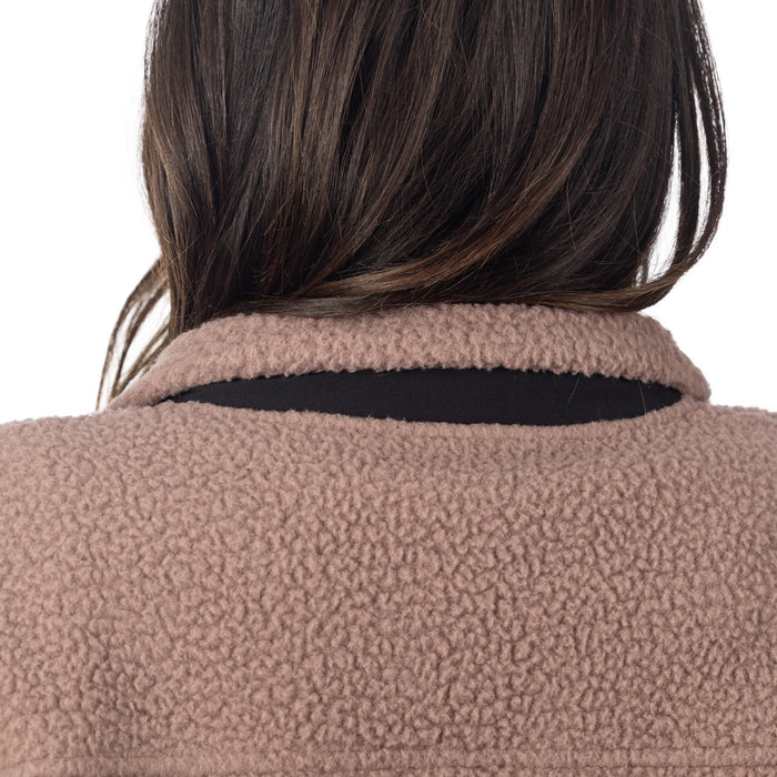 KLIM SIRA HIGH PILE FLEECE JACKET 2025 in Twilight Mauve - Black