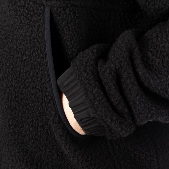 KLIM SIRA HIGH PILE FLEECE HOODIE 2025 in Black