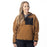 KLIM SIRA HIGH PILE FLEECE HOODIE 2025 in Saddle Brown - Black