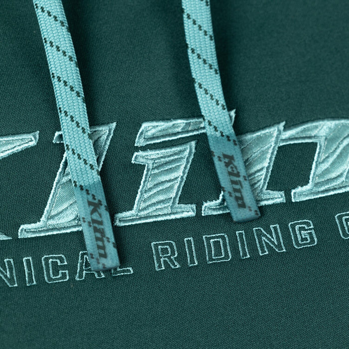 KLIM MORLEY PULLOVER HOODIE 2025 in Rain Forest - Green-Blue Slate