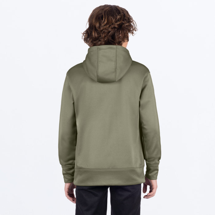 FXR YOUTH HYDROGEN TECH PULLOVER HOODIE 2025 - Moss