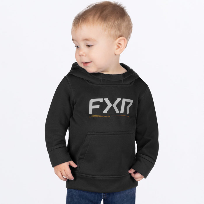 FXR TODDLER HYDROGEN TECH PULLOVER HOODIE in Black/Kash