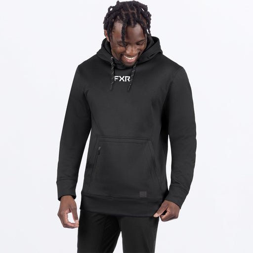 FXR BRANDABLE TECH PULLOVER HOODIE in Black