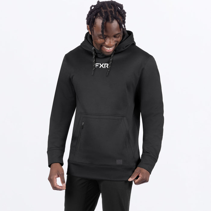 FXR BRANDABLE TECH PULLOVER HOODIE in Black