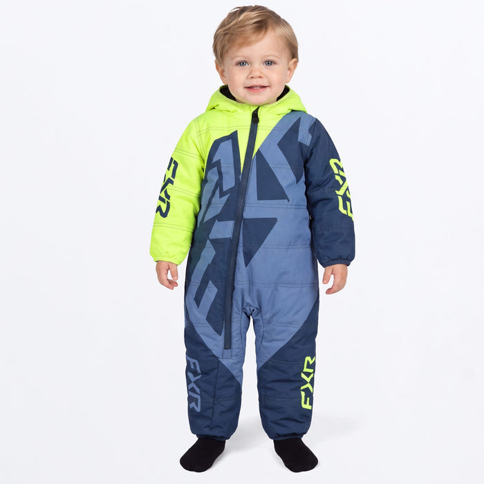 FXR INFANT KICKER SNOWSUIT in Steel/HiVis