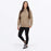 FXR WOMEN'S MITERED COTTON PULLOVER HOODIE in Canvas/Sand