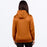 FXR WOMEN'S HYDROGEN TECH PULLOVER HOODIE in Umber/Dark Cedar