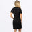 FXR Track Women's T-shirt Dress in Black/Grey 