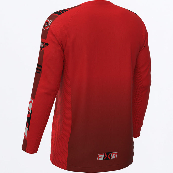 FXR  TOURNAMENT AIR UPF LONGSLEEVE 2025 in Red/Grey