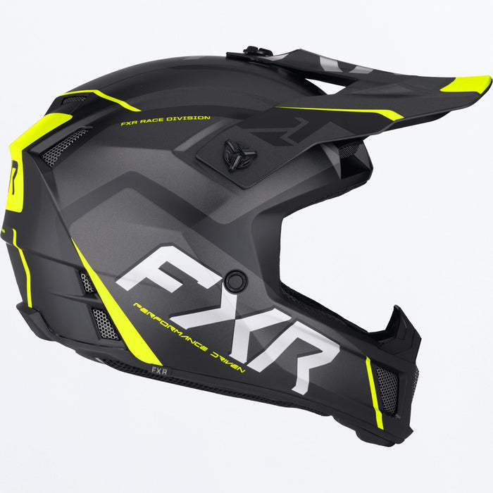 FXR CLUTCH EVO HELMET 2025 - Black/HiVis