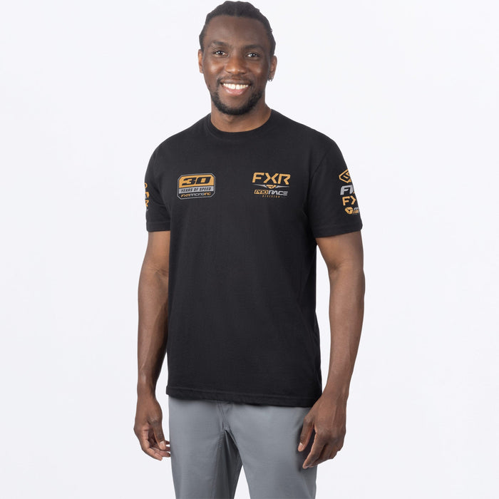 FXR RACE DIV PREMIUM T-SHIRT in Black/Gold