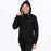 FXR WOMEN'S MITERED COTTON PULLOVER HOODIE in Black Ops