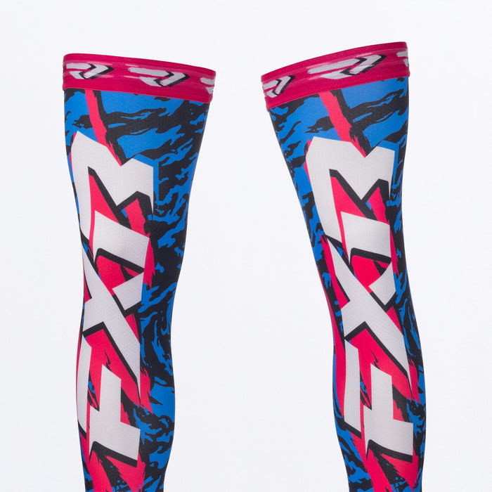 FXR RIDING SOCK (1 PAIR) SNOW 2027 in Blue/Black/Razz