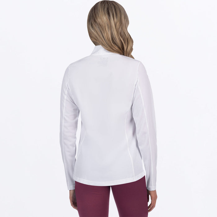 FXR BREEZE UPF WOMEN'S 1/4 ZIP LONGSLEEVE 2025 in White