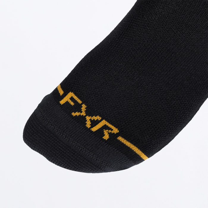 FXR TURBO 1/4 SOCK (3 PACK) SNOW 2027 in Black
