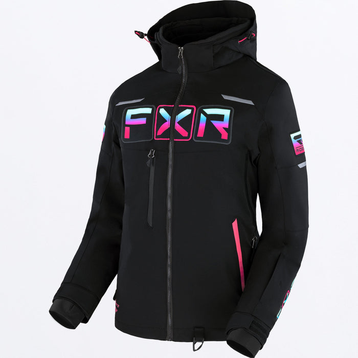 FXR Maverick 2-in-1 Women’s Jacket in Black/Sky-E Pink Fade