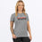 FXR Moto Premium Boyfriend T-shirt Grey Heather/Red 