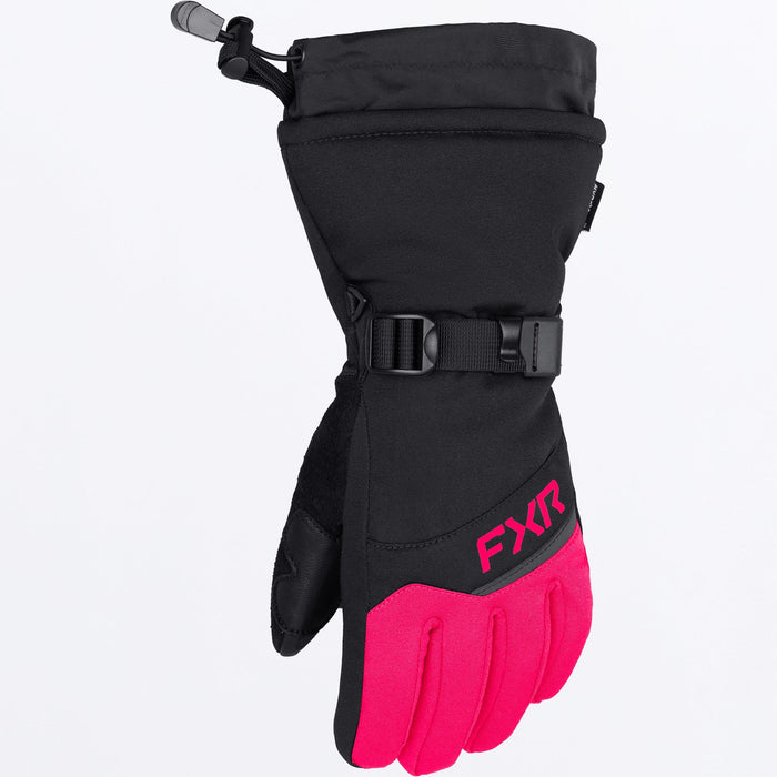 FXR YOUTH HELIX RACE GLOVE in Black/Razz