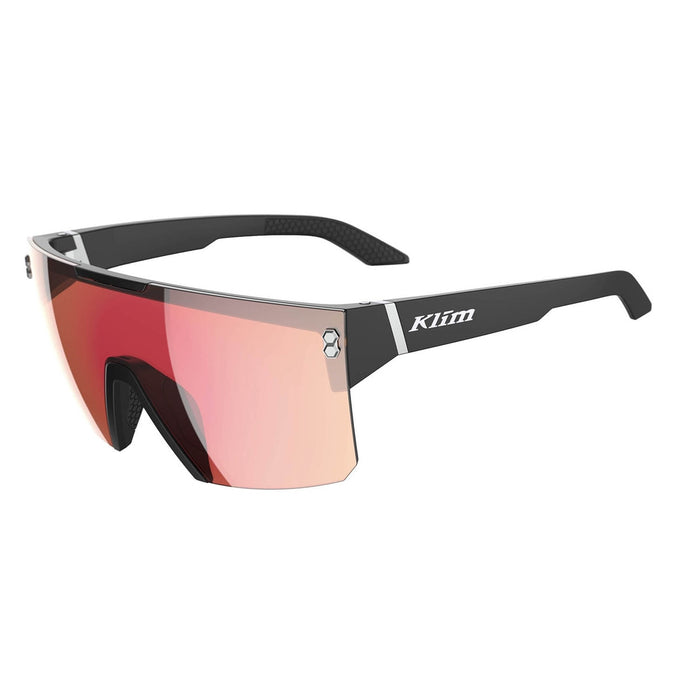 KLIM MUFFLER SUNGLASSES 2025 in Matte Black - Smoke Red Mirrored