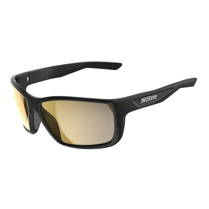KLIM INJECTOR SUNGLASSES in Matte Black - Smoke Gold Mirrored