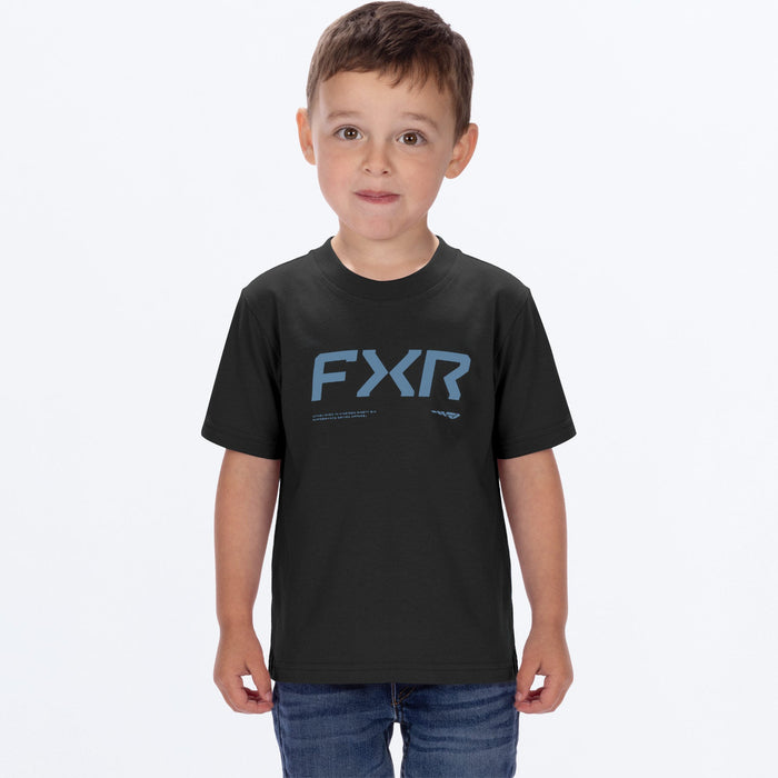 FXR TODDLER HYDROGEN PREMIUM T-SHIRT 2025 - Black/Steel-