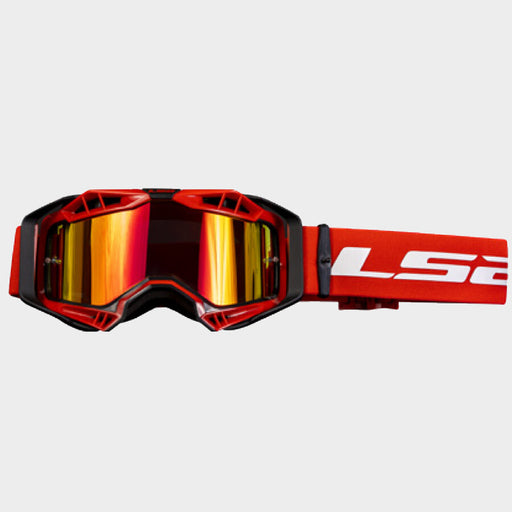 LS2 AURA PRO GOGGLES 2026 in Red/Black - Iridium Red