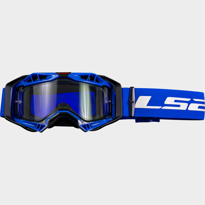 LS2 AURA GOGGLES 2026 in Blue/Black - Clear