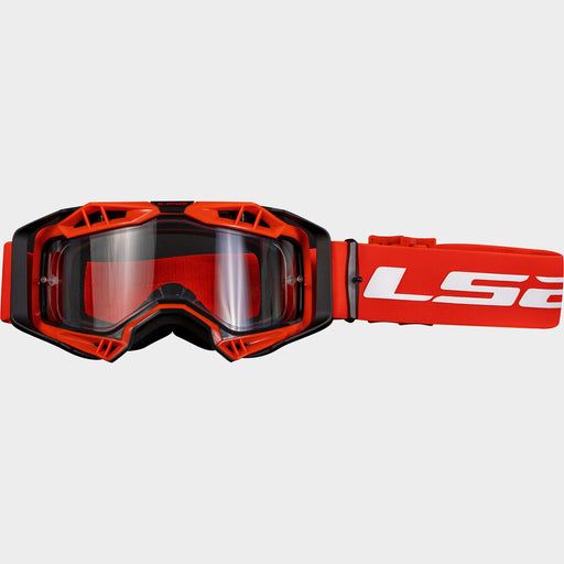 LS2 AURA GOGGLES 2026 in Red/Black - Clear