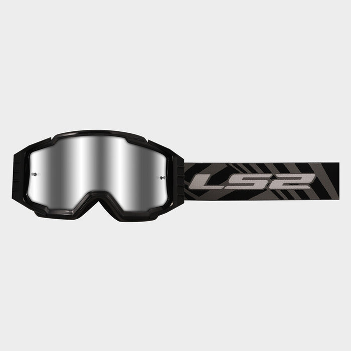 LS2 CHARGER PRO GOGGLES 2026 in Black/Black - Iridium Silver