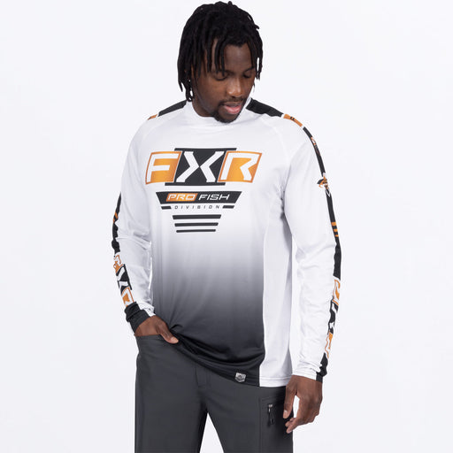 FXR  TOURNAMENT AIR UPF LONGSLEEVE 2025 in White/Gold