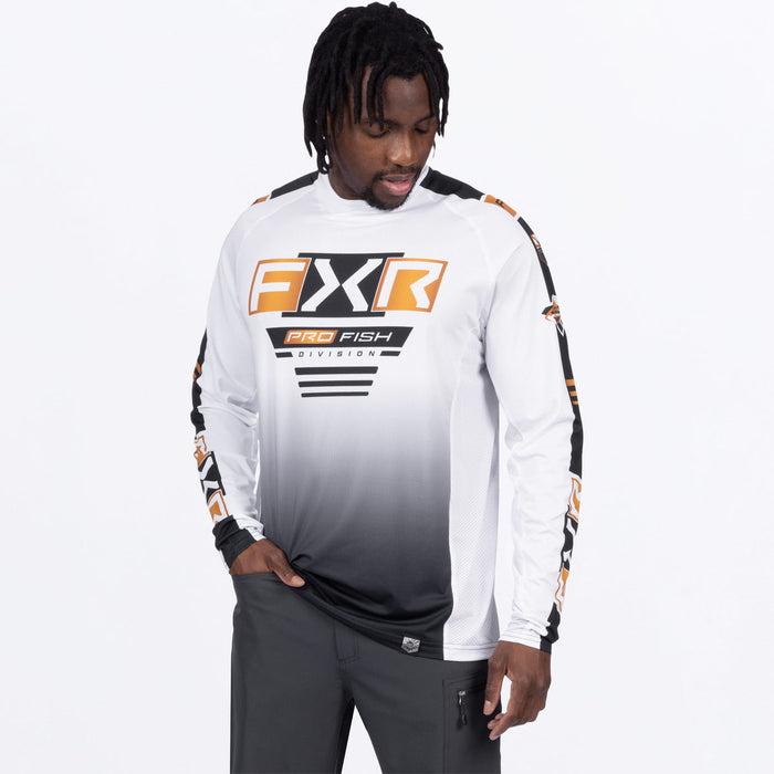 FXR  TOURNAMENT AIR UPF LONGSLEEVE 2025 in White/Gold