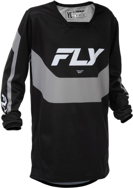 FLY RACING KINETIC YOUTH JERSEY 2026 in Black/Grey