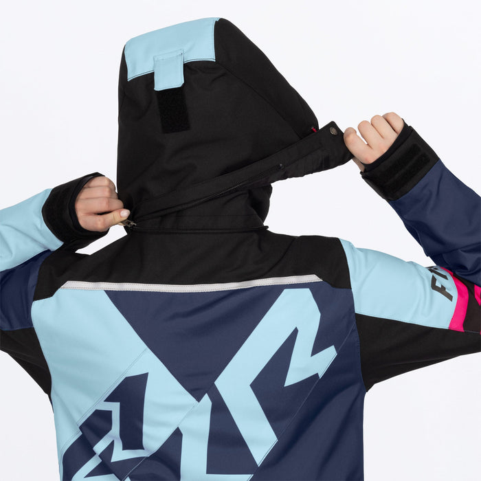 FXR Women's Cold Cross CX F.A.S.T.™ Monosuit in Midnight/Maui/Razz