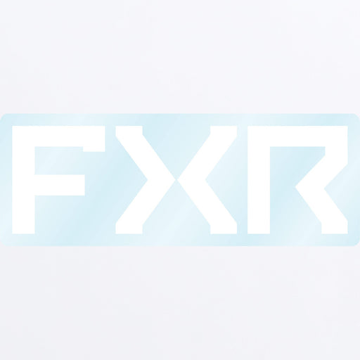 FXR Split Sticker 6” in White/Clear
