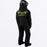 FXR Recruit Youth Monosuit in Black/Charcoal/HiVis