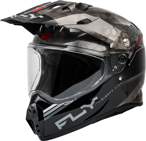 FLY RACING TREKKER KRYPTEK CONCEAL DUAL SPORT HELMET 2026 in Black/Grey/White