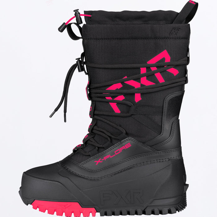 FXR X-PLORE SHORT BOOT inBlack/Razz