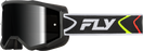FLY RACING ZONE GOGGLES 2026 in White/Black w/ Black Mirror/Smoke Lens
