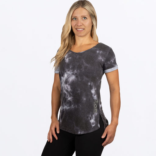 FXR Lotus Active Women's T-shirt in Smoke Dye