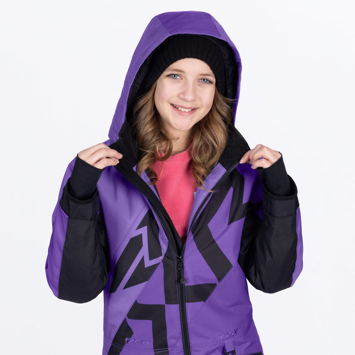 FXR YOUTH COLD CROSS CX MONOSUIT 2025 - Amethyst/Black