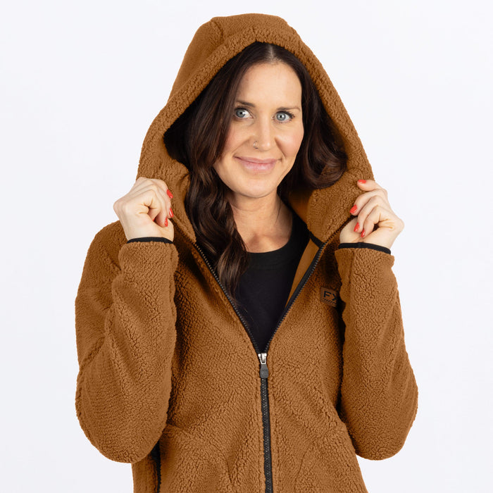 FXR WOMEN'S SAPPHIRE SHERPA JACKET in Umber