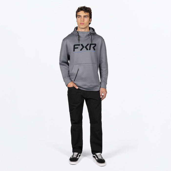 FXR HYDROGEN TECH PULLOVER HOODIE in Char/Cobalt