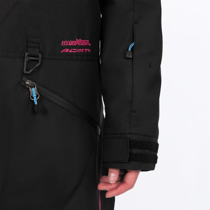 FXR Women's Cold Cross CX F.A.S.T.™ Monosuit in Black/Razz-Blue Fade