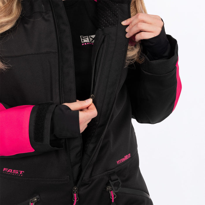 FXR Women's Revo F.A.S.T.™ Monosuit in Black/Razz