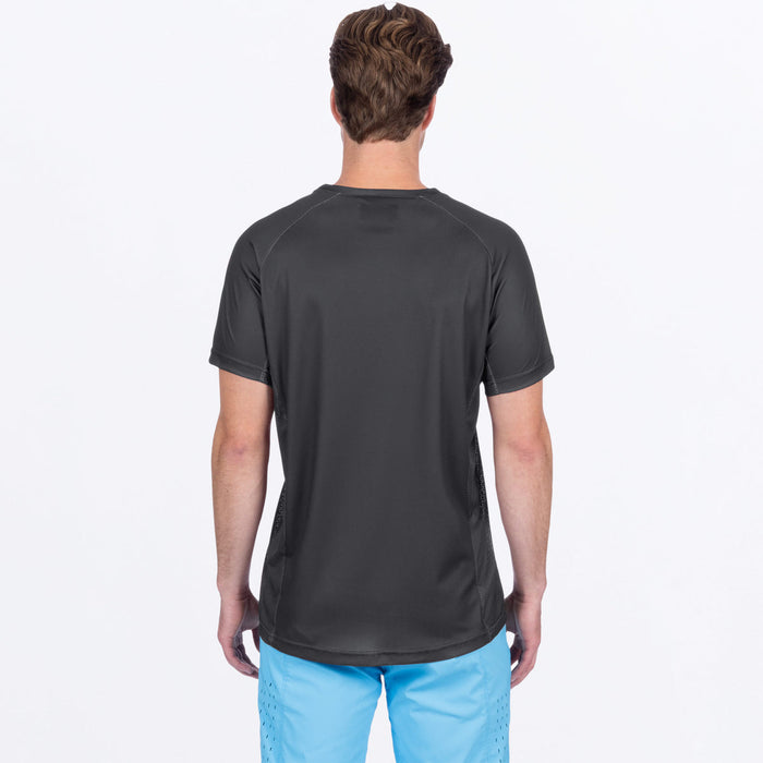 FXR ATTACK UPF T-SHIRT 2025 in Asphalt/Black